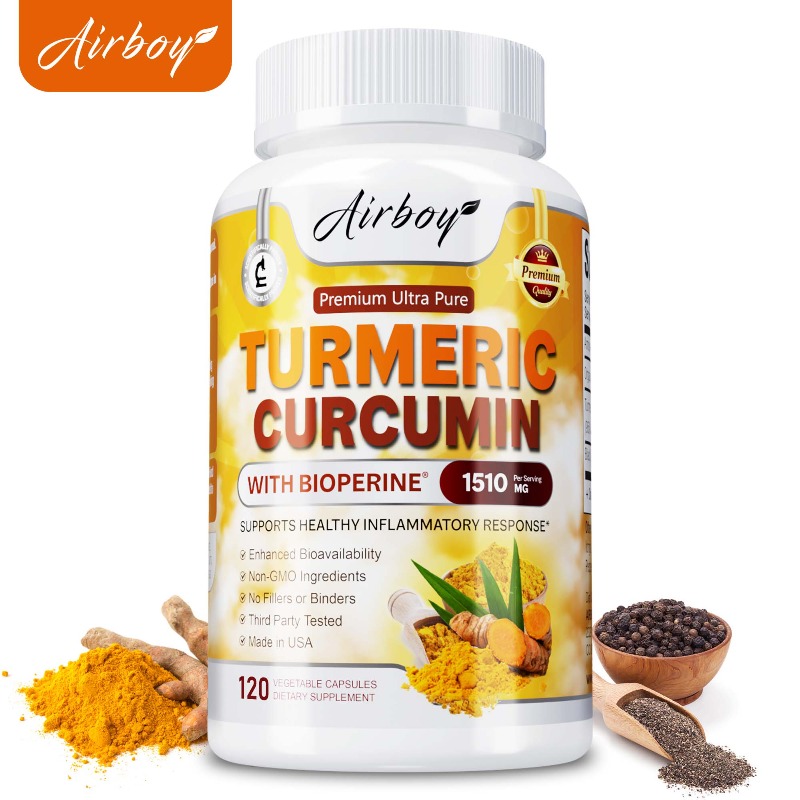 Turmeric Curcumin Capsule - Kapsułki z kurkumą i kurkuminą -